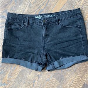 Black Mossimo Jean Shorts